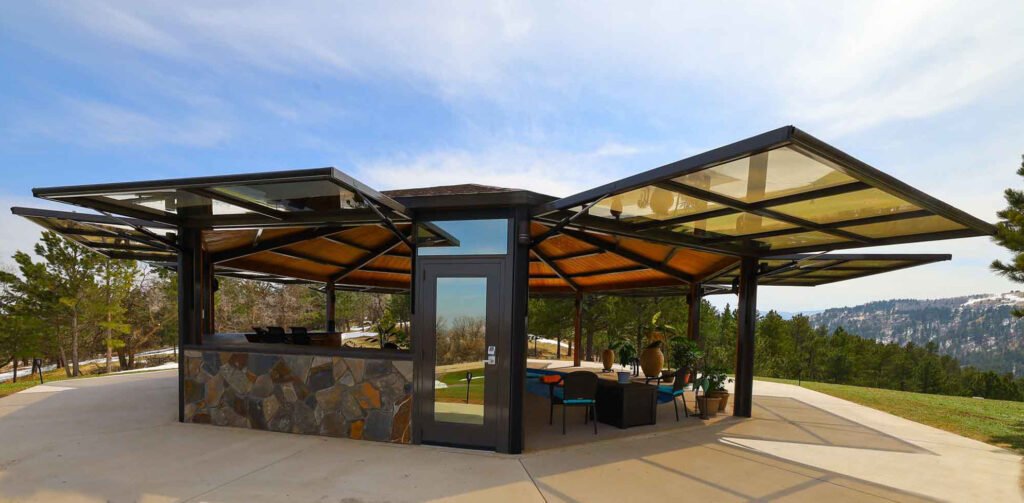 pool house 8 size glass wall in SD